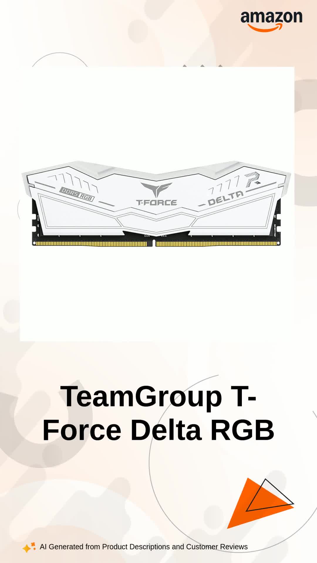 TeamGroup T-Force Delta RGB 32GB 6000MHz DDR5 Desktop Gaming Memory